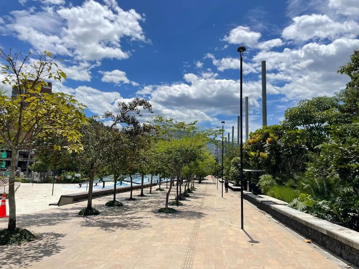 Laureles Loft Con Terraza Privada Cerca Parques Del Rio Apartment Medellin Colombia